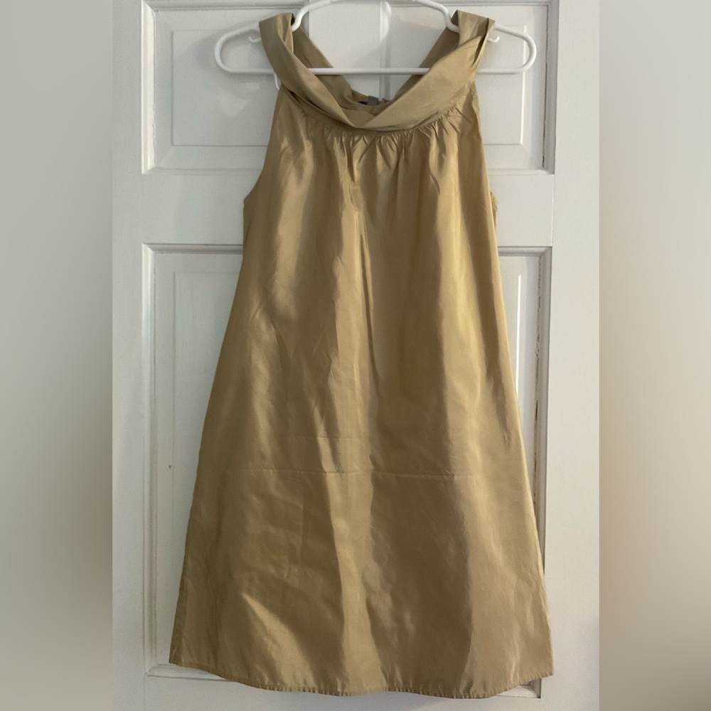 Calypso Gold Mini Dress